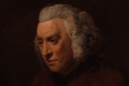 A portrait of Samuel Johnson by John Opie
